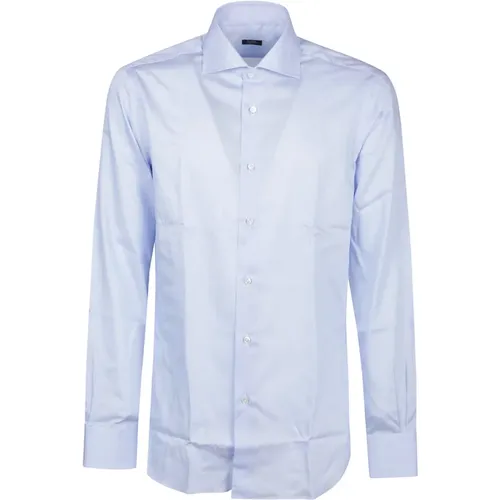 Classic Long Sleeve Shirt , male, Sizes: 3XL, 2XL, M - Barba Napoli - Modalova