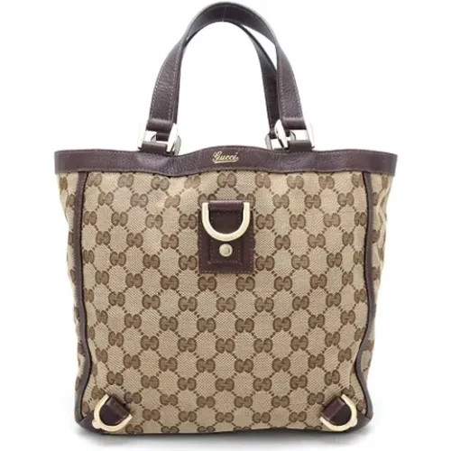 Pre-owned Tote Bags, female, , Size: ONE SIZE Pre-owned Canvas gucci-bags - Gucci Vintage - Modalova