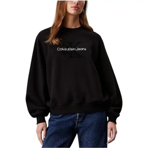 Chenille Monogramm Pullover - Calvin Klein - Modalova