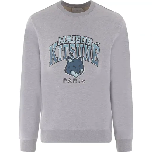 Campus Fox Sweater , male, Sizes: XL, 2XL - Maison Kitsuné - Modalova