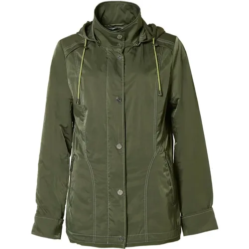 Stylische Jacke mit Kapuze und Taschen , Damen, Größe: 3XL - Danwear - Modalova