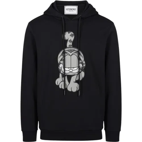 Hoodie mit Cartoon-Print , Herren, Größe: 3XL - Iceberg - Modalova