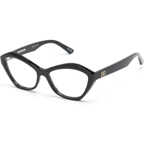 Schwarze Optische Brille , Damen, Größe: 56 MM - Balenciaga - Modalova