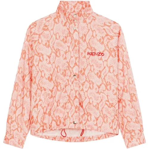 Pythonmuster Übergangsjacke , Damen, Größe: S - Kenzo - Modalova