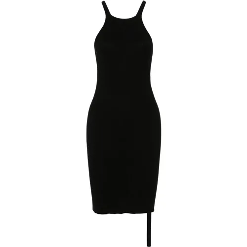 Cotton Jersey Dress with Strap Detailing , female, Sizes: M - Rick Owens - Modalova