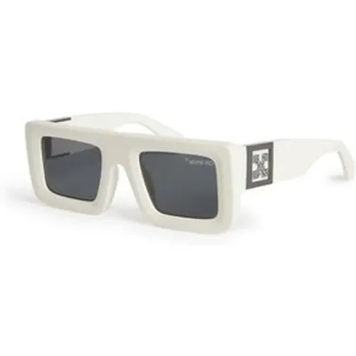 Off , Sunglasses, unisex, , Size: ONE SIZE Stylish Leonardo Sunglasses - Off White - Modalova