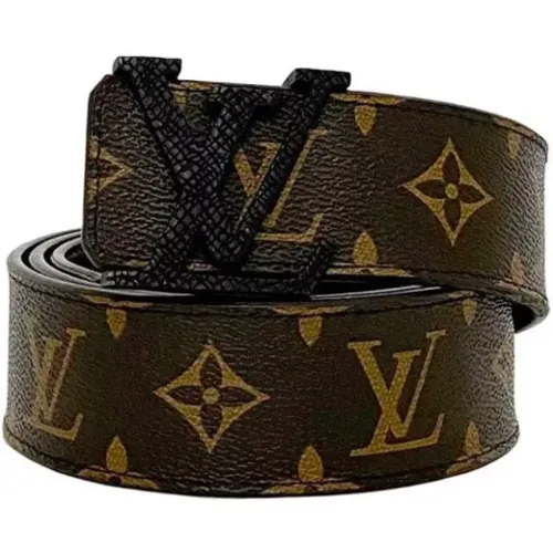 Pre-owned Canvas belts , male, Sizes: ONE SIZE - Louis Vuitton Vintage - Modalova