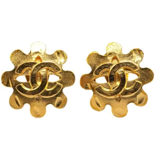 Pre-owned Jewellery, female, , Size: ONE SIZE Pre-owned Metal earrings - Chanel Vintage - Modalova