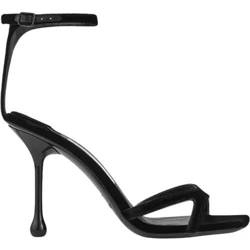 Velvet High Heel Sandals , female, Sizes: 4 UK, 3 1/2 UK, 3 UK, 4 1/2 UK - Jimmy Choo - Modalova