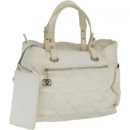 Pre-owned Tote Bags, female, , Size: ONE SIZE Pre-owned Coated canvas chanel-bags - Chanel Vintage - Modalova