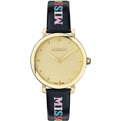 Watches, female, , Size: ONE SIZE Urban Lettering Watch - Missoni - Modalova