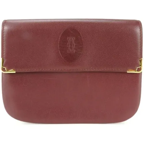 Pre-owned Clutches, female, , Size: ONE SIZE Pre-owned Leather pouches - Cartier Vintage - Modalova