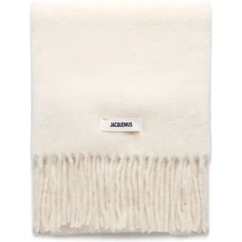 Wool Blend Fringed Scarf , unisex, Sizes: ONE SIZE - Jacquemus - Modalova