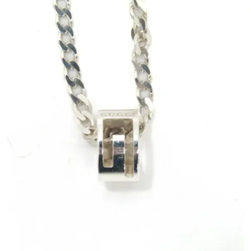 Pre-owned Silver necklaces , unisex, Sizes: ONE SIZE - Gucci Vintage - Modalova