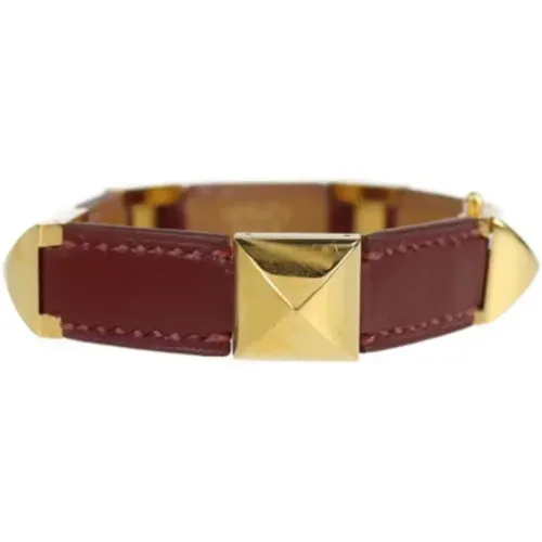 Pre-owned Jewellery, female, , Size: ONE SIZE Pre-owned Leather bracelets - Hermès Vintage - Modalova