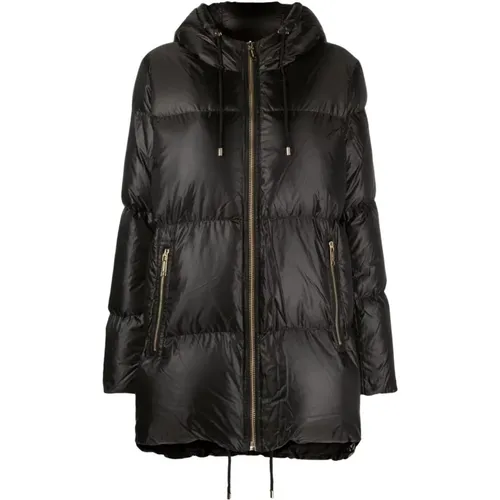 Logo lurex tape puffer , female, Sizes: M, XS, S - Michael Kors - Modalova