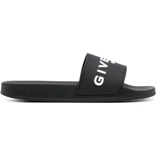 Logo Sandals Slip-On Style , male, Sizes: 6 UK - Givenchy - Modalova