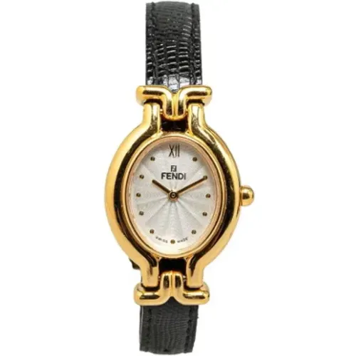 Pre-owned Watches, female, , Size: ONE SIZE Pre-owned Yellow Gold watches - Fendi Vintage - Modalova