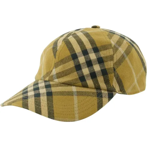 Caps, unisex, , Size: M Checkered Vintage Cotton Cap - Burberry - Modalova