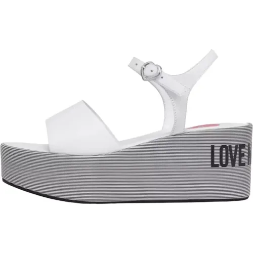 Wedge Sandals , female, Sizes: 8 UK - Love Moschino - Modalova