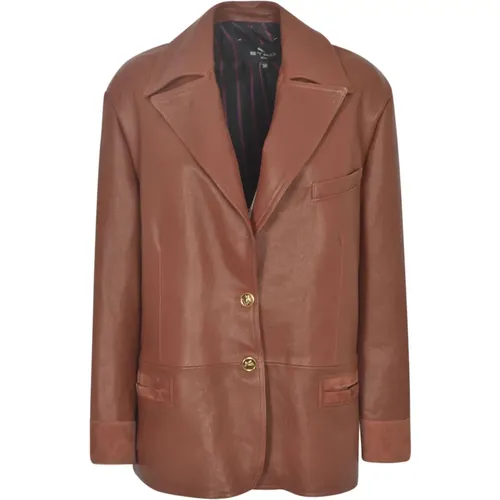 Leather Jackets , female, Sizes: 2XS, XS - ETRO - Modalova