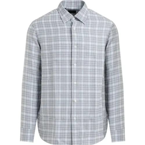 Sky Verstecktes Button-Down Hemd , Herren, Größe: M - Brioni - Modalova