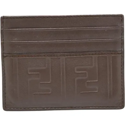 Pre-owned Wallets, male, , Size: ONE SIZE Pre-owned Leather wallets - Fendi Vintage - Modalova