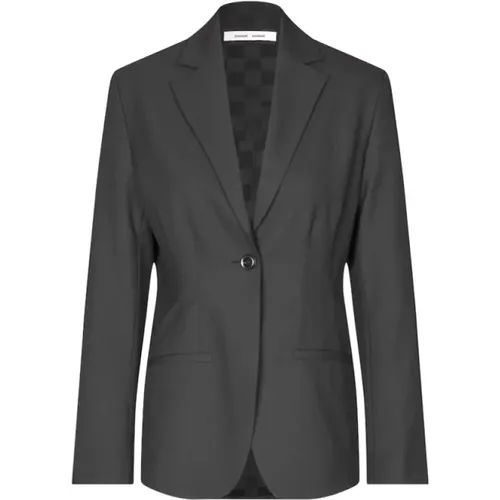 Blazers, female, , Size: M Classic Single-Breasted Blazer with Tailored Fit - Samsøe Samsøe - Modalova