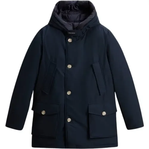 Parkas, male, , Size: M Arctic Parka Melton Jacket - Woolrich - Modalova