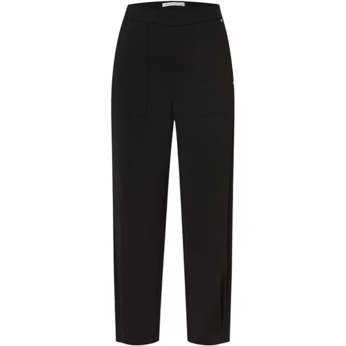 Cropped Trousers, female, , Size: 2XL High Waist Skinny Elastic Waist Pants - MAC - Modalova