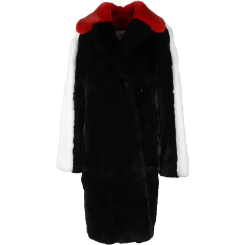 Single-Breasted Coats, female, , Size: 2XS Fur - Msgm - Modalova