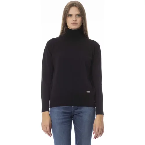 Trendiger Strick - Langarm Pullover , Damen, Größe: XL - Baldinini - Modalova