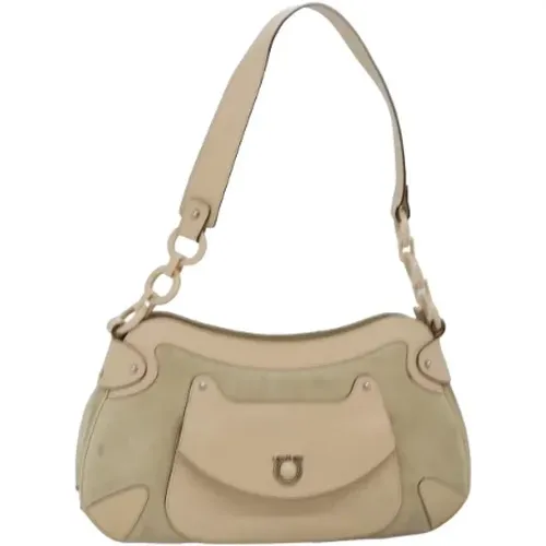 Pre-owned Suede shoulder-bags , female, Sizes: ONE SIZE - Salvatore Ferragamo Pre-owned - Modalova