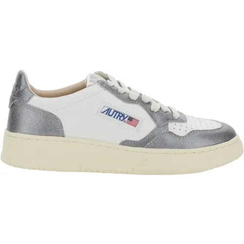 Grey Sneakers Low Medalist Style , female, Sizes: 3 UK, 4 UK, 5 UK, 6 UK, 7 UK, 2 UK - Autry - Modalova