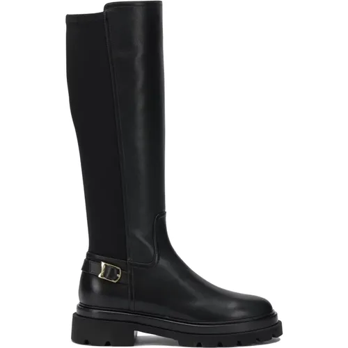 High Boots, female, , Size: 10 US Leather Knee-High Boots - Santoni - Modalova