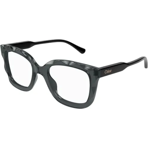 Rechteckige Acetatbrille mit welligem Muster - Chloé - Modalova