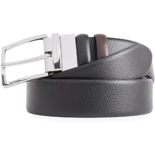 Reversible Belt with Buckle , male, Sizes: ONE SIZE - Piquadro - Modalova