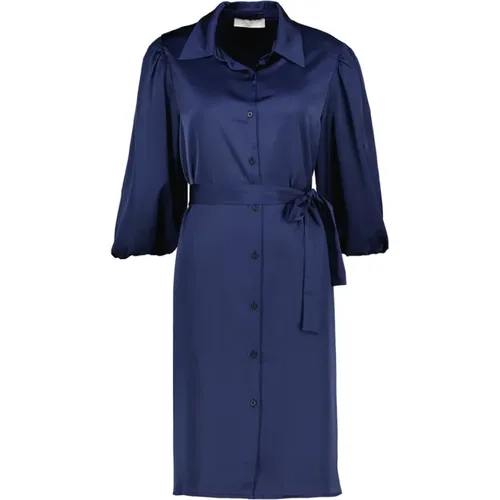 Blaues Elea Kleid , Damen, Größe: M - Amélie & Amélie - Modalova