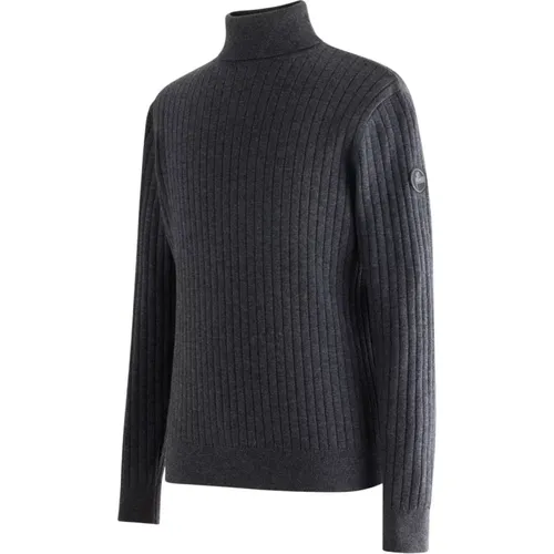 Turtlenecks, male, , Size: L Elegant Dark Grey Men's Sweater - Fusalp - Modalova