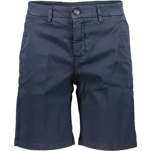 Blaue Bermuda Shorts Slim Fit Logo , Herren, Größe: W40 - North Sails - Modalova