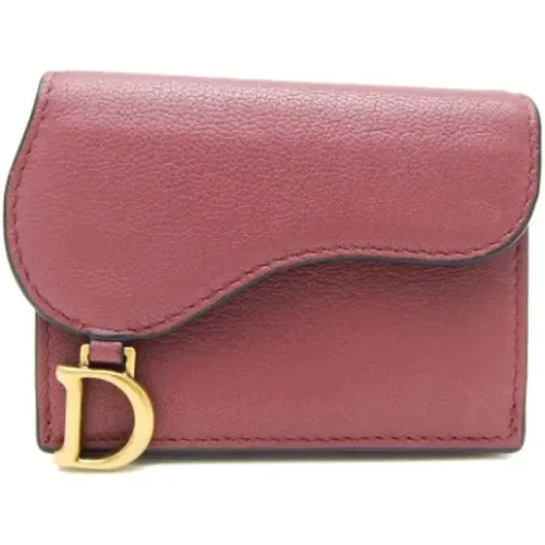 Pre-owned Wallets, female, , Size: ONE SIZE Pre-owned Leather wallets - Dior Vintage - Modalova