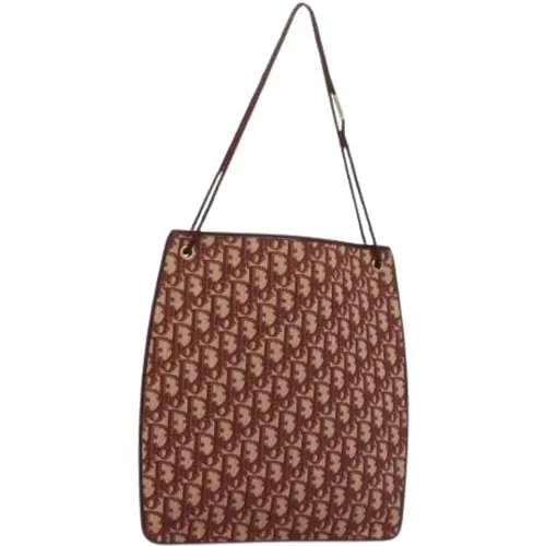 Pre-owned Shoulder Bags, female, , Size: ONE SIZE Pre-owned Canvas Vintage Shoulder Bag - Dior Vintage - Modalova