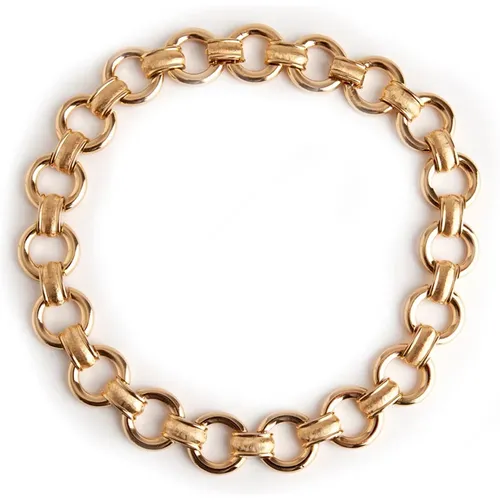 Pre-owned Jewellery, female, , Size: ONE SIZE Pre-owned round link necklace - Dior Vintage - Modalova