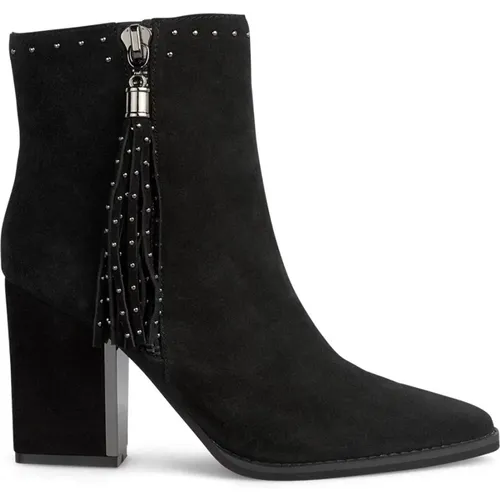 Ankle boots with tassel heel , female, Sizes: 3 UK, 5 UK, 6 UK, 7 UK, 2 UK, 4 UK, 9 UK, 8 UK - Alma en Pena - Modalova