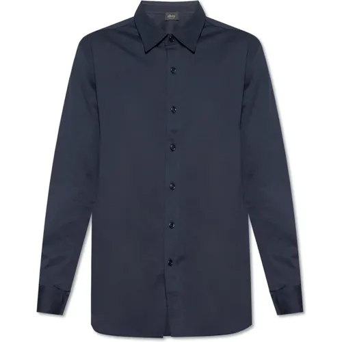 Cotton shirt , male, Sizes: XL, 2XL - Brioni - Modalova