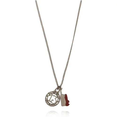 Necklaces, male, , Size: ONE SIZE Necklace with Pendants - Dsquared2 - Modalova