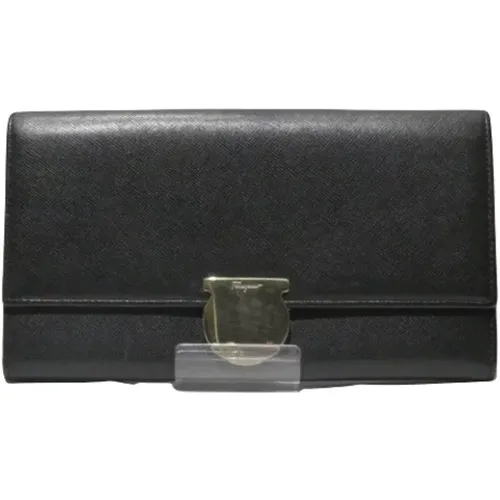 Pre-owned Wallets, female, , Size: ONE SIZE Pre-owned Leather wallets - Salvatore Ferragamo Pre-owned - Modalova