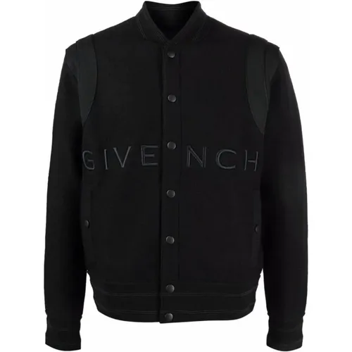 Monochrome Logo Bomber Jacket , male, Sizes: M - Givenchy - Modalova