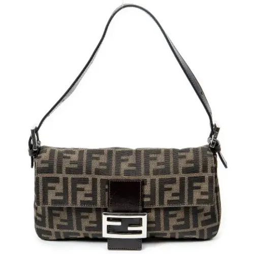 Pre-owned Shoulder Bags, female, , Size: ONE SIZE Pre-owned Canvas fendi-bags - Fendi Vintage - Modalova