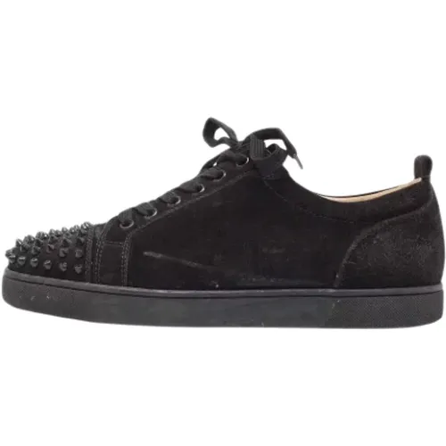 Pre-owned Suede sneakers , male, Sizes: 9 UK - Christian Louboutin Pre-owned - Modalova